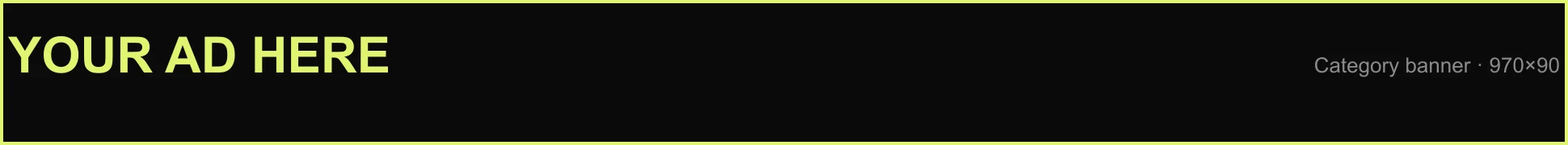 Sample ad: Category banner