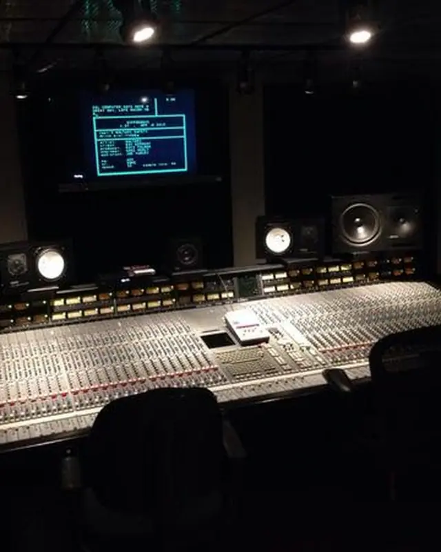 Mixing desk at the Hipposonic Recording Studio
